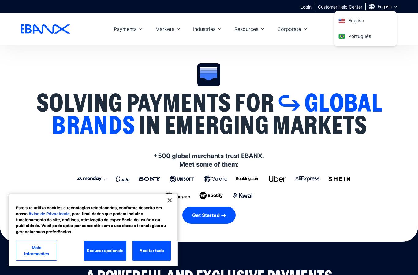 Site de EBANX