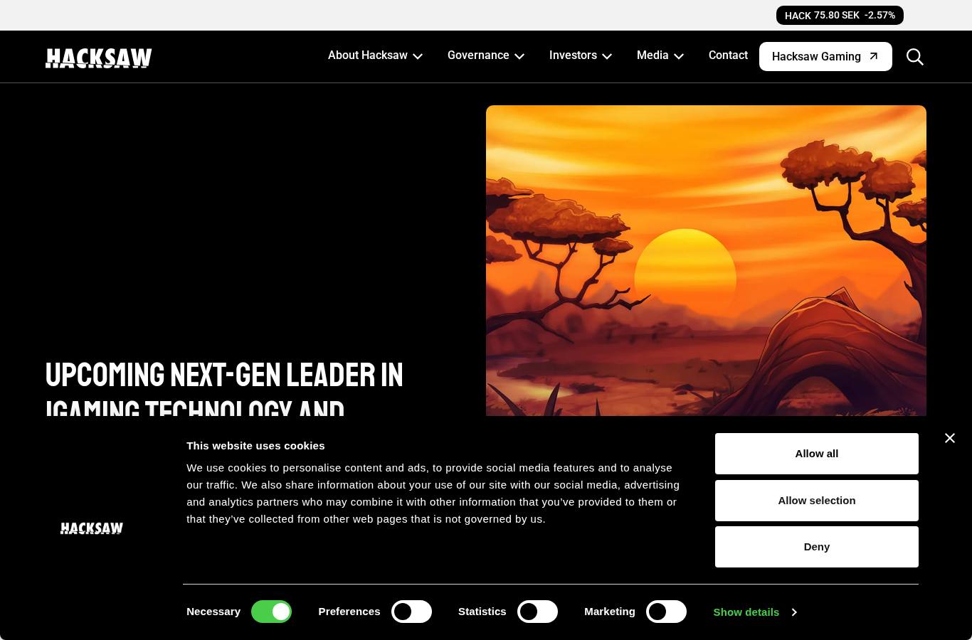 Site de Hacksaw Gaming