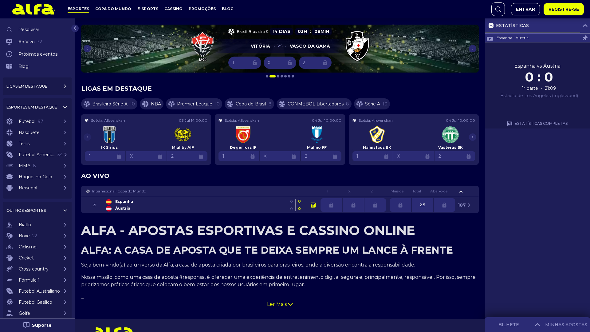 Apostas esportivas