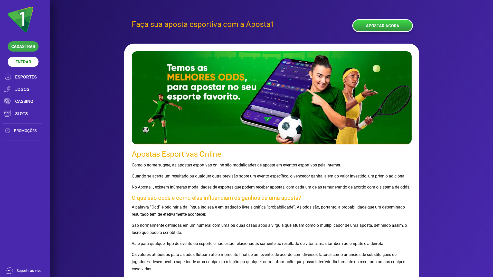 Apostas esportivas