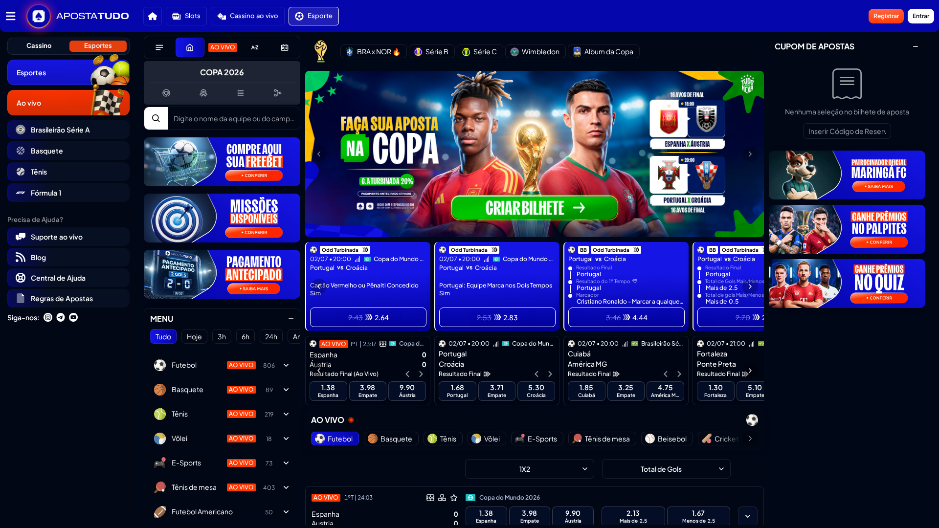 Apostas esportivas