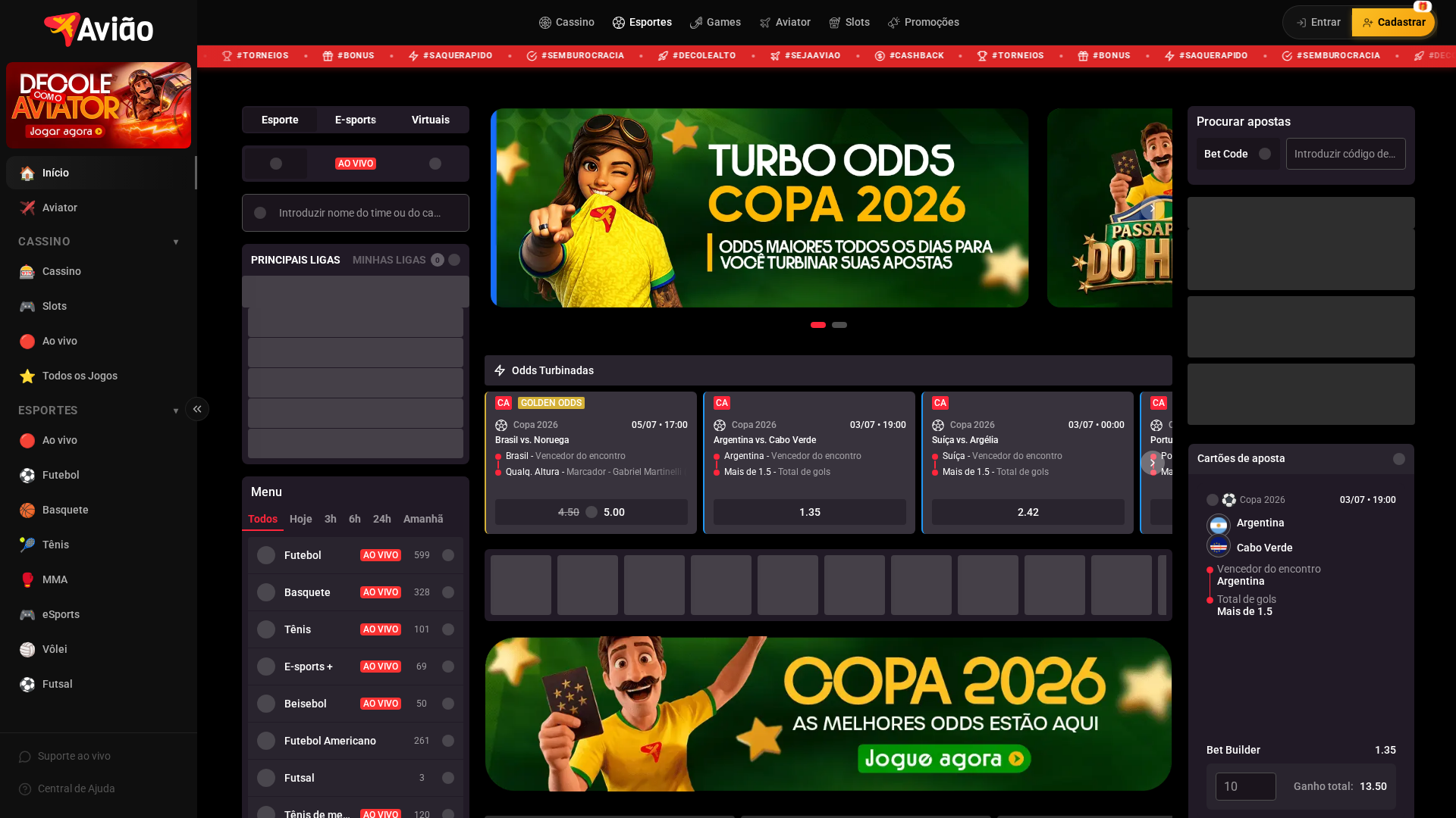 Apostas esportivas