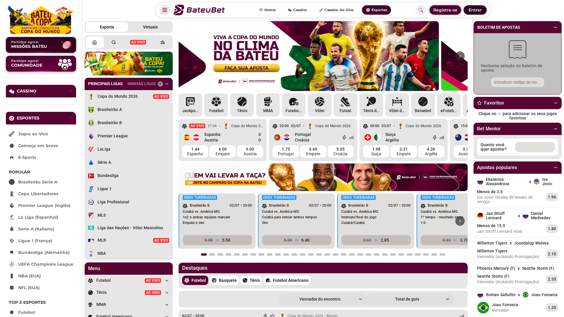 Apostas esportivas