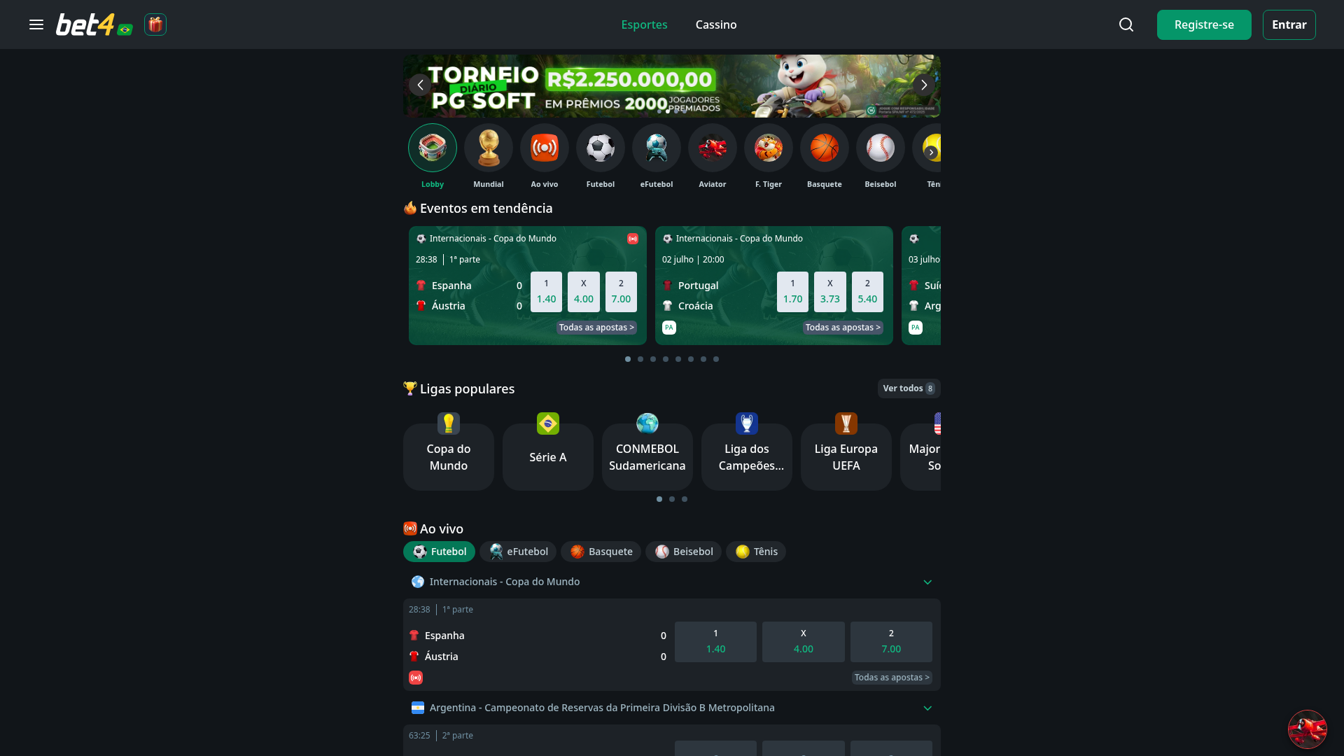 Apostas esportivas