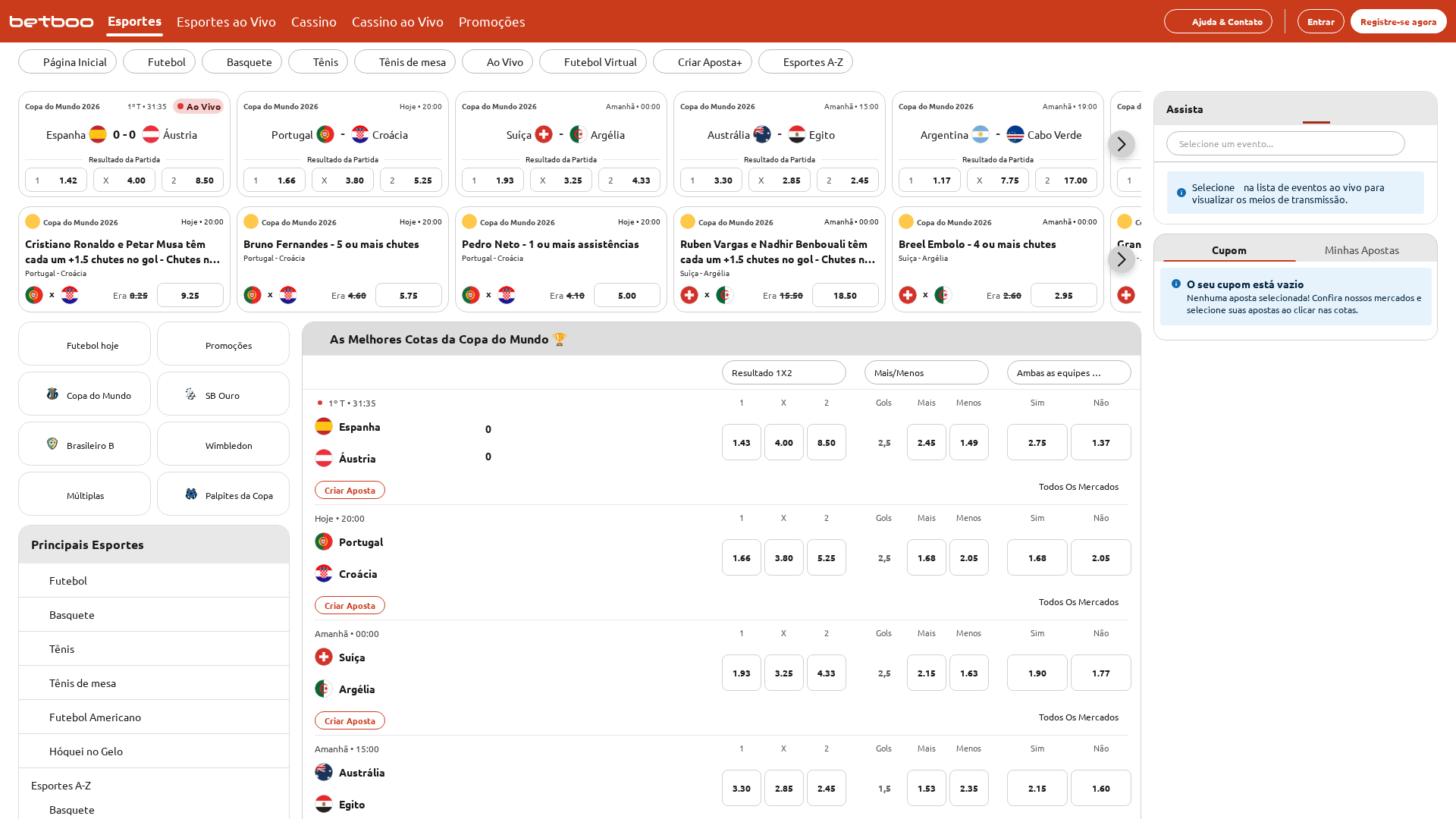 Apostas esportivas