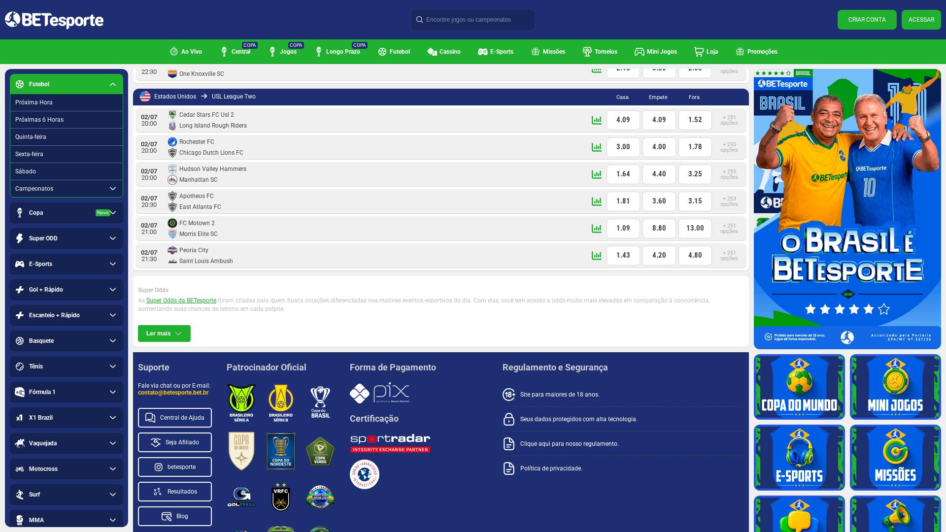 Apostas esportivas