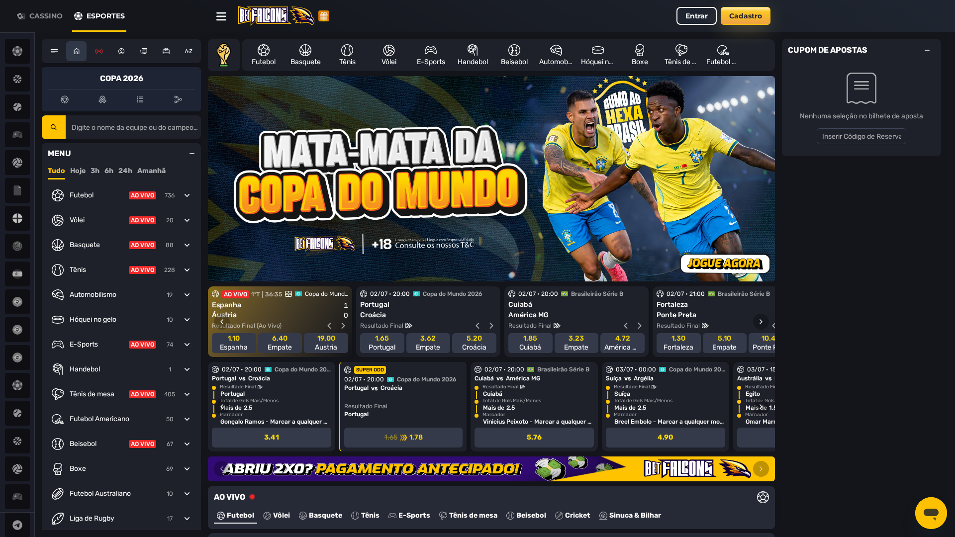 Apostas esportivas