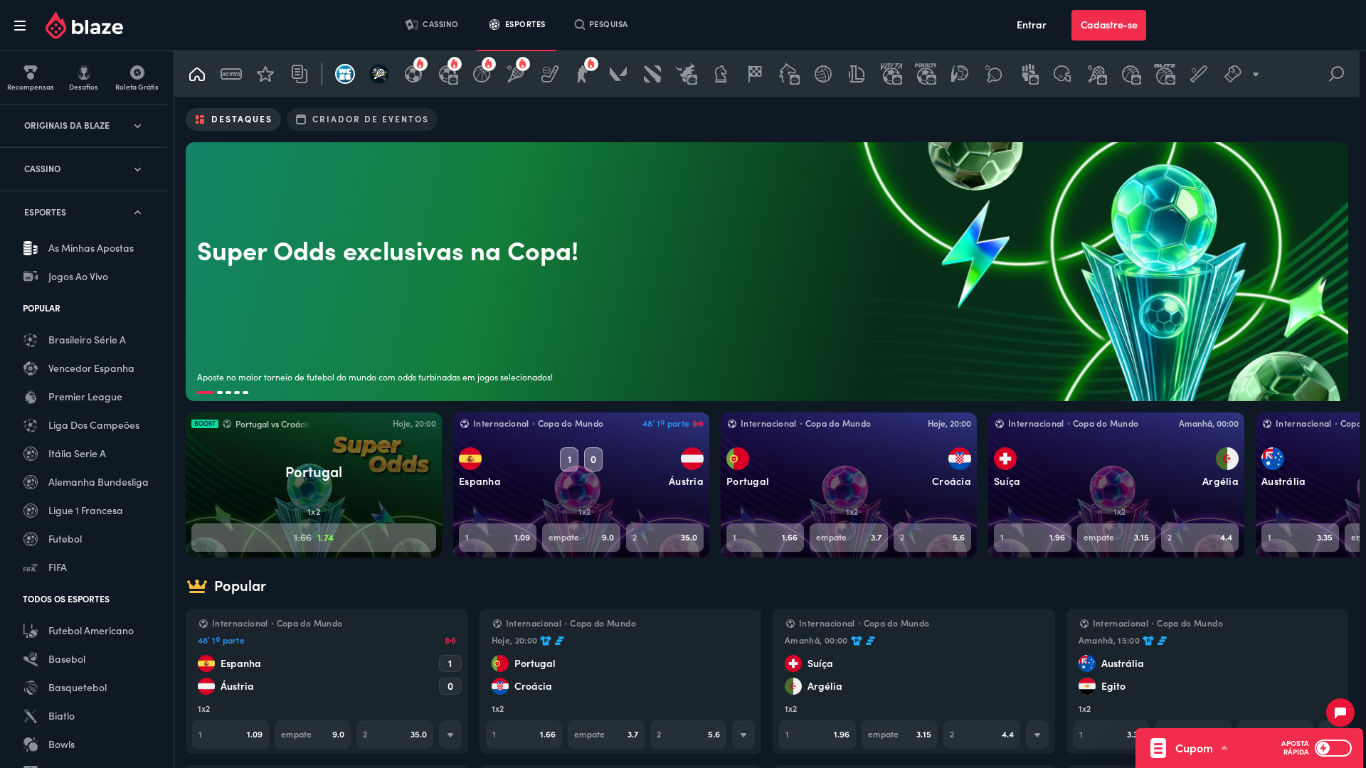 Apostas esportivas