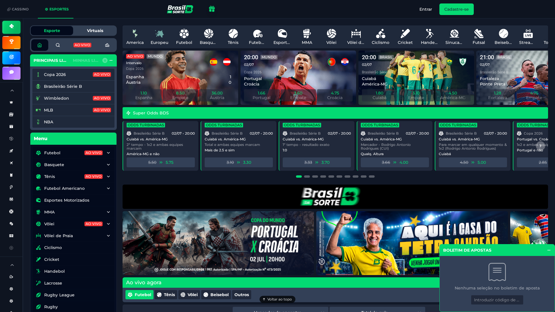 Apostas esportivas