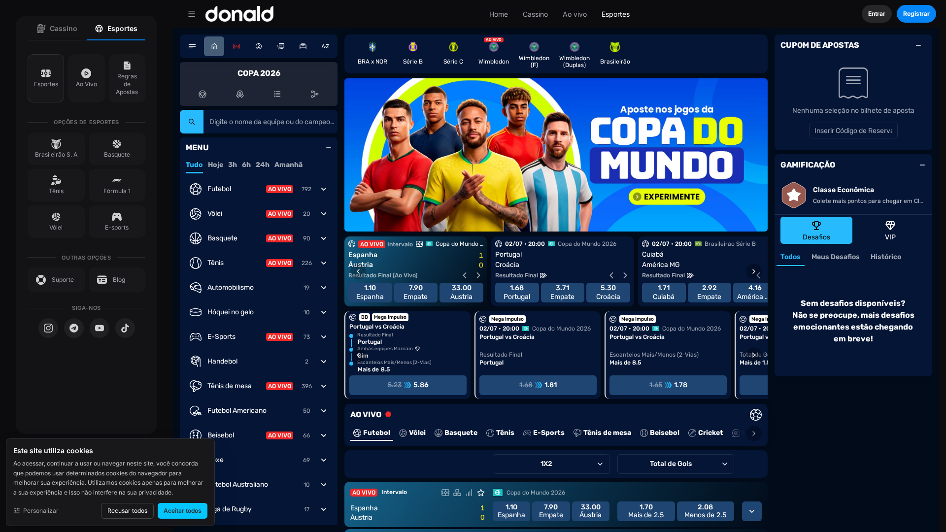 Apostas esportivas