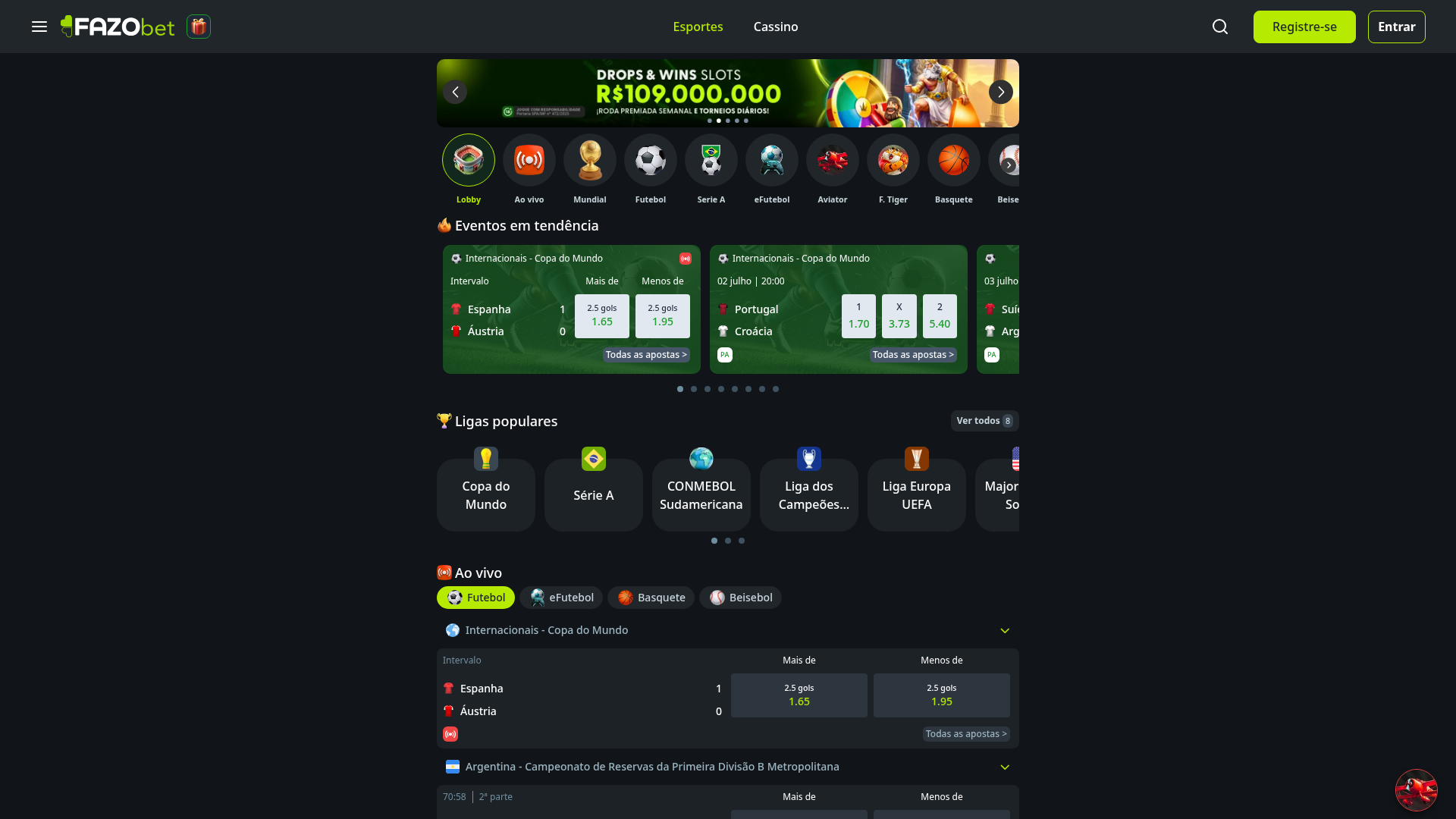 Apostas esportivas