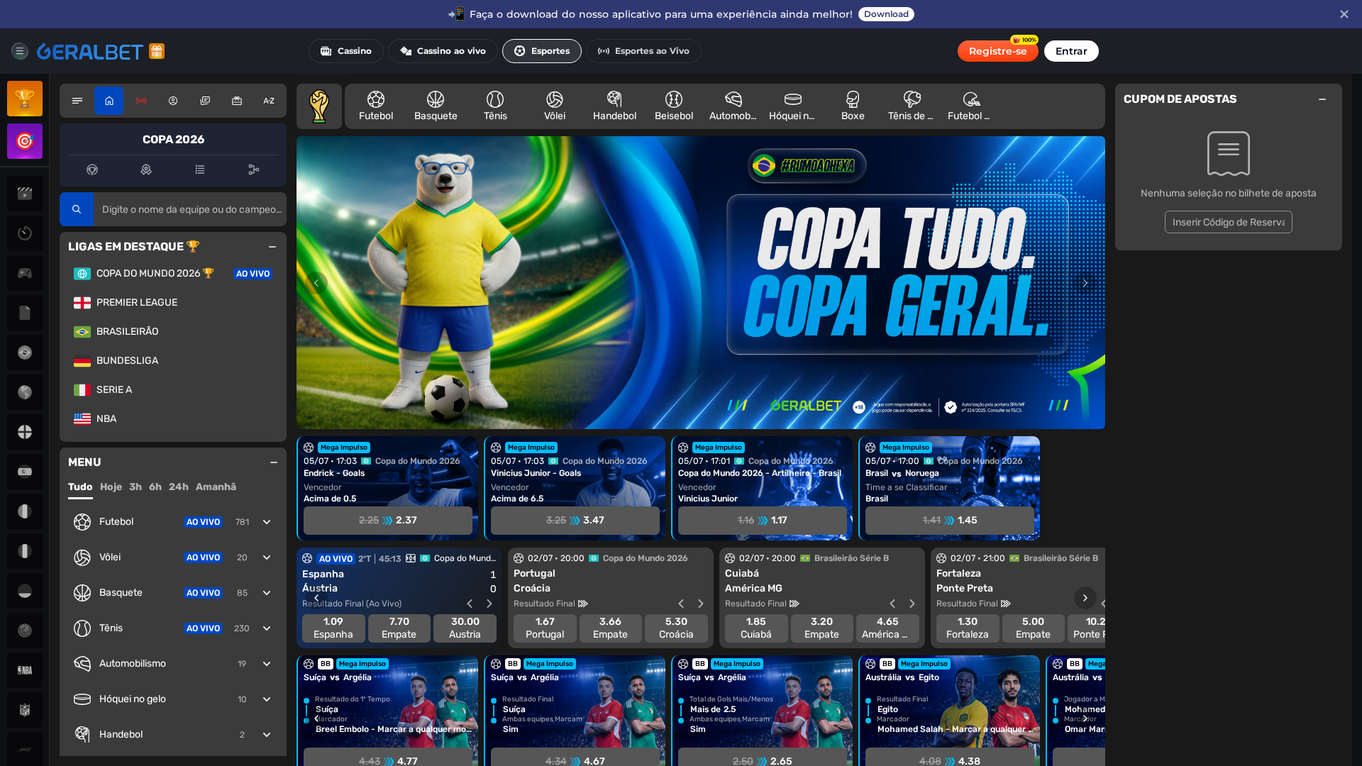 Apostas esportivas