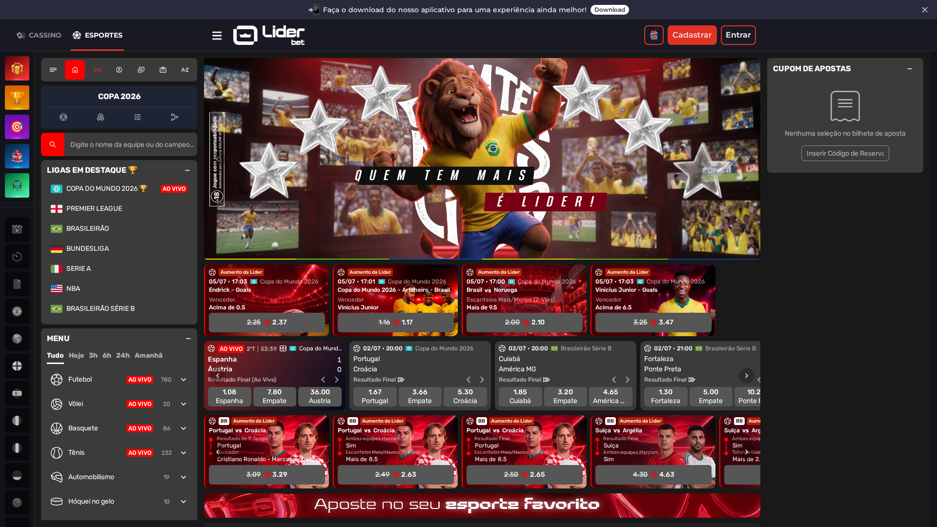 Apostas esportivas