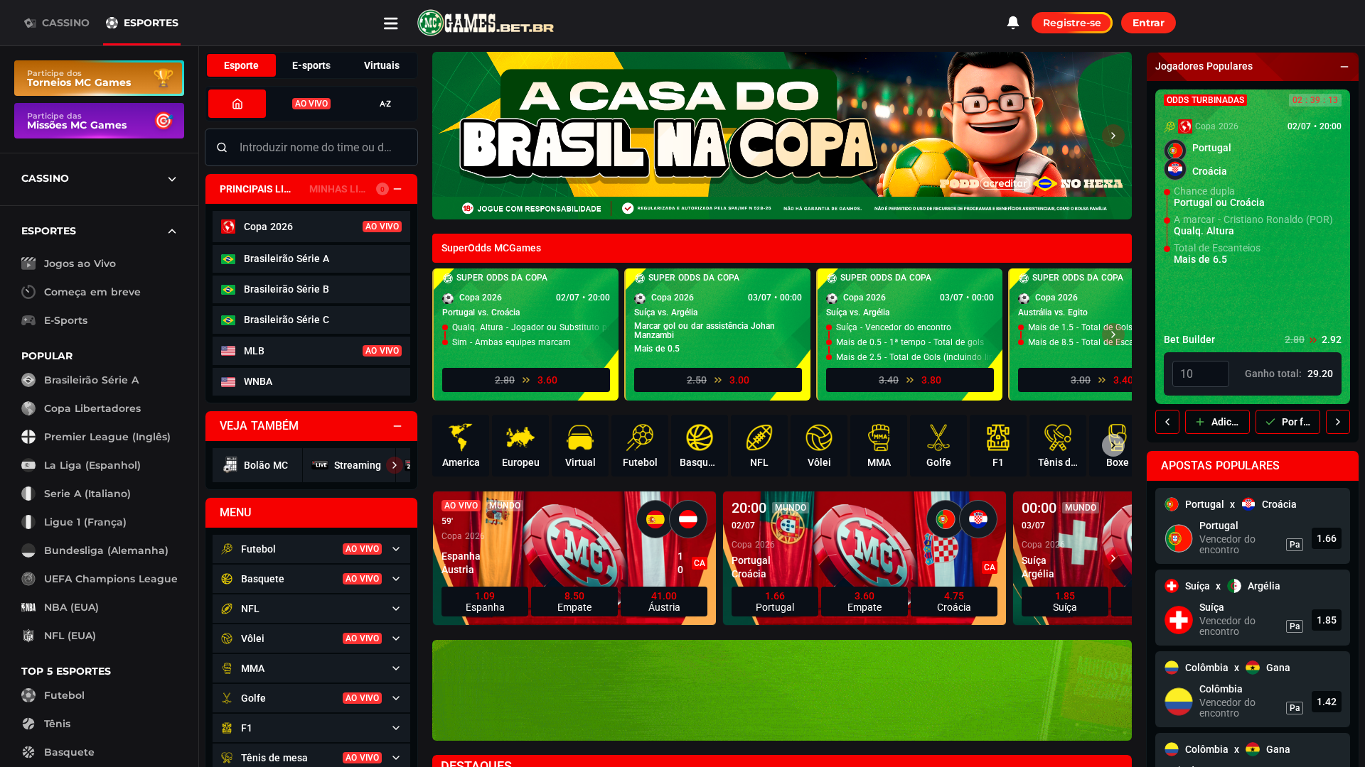 Apostas esportivas