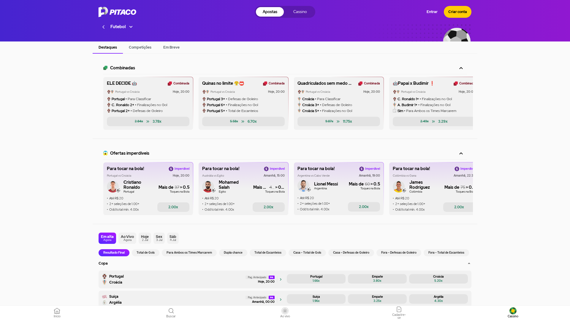 Apostas esportivas