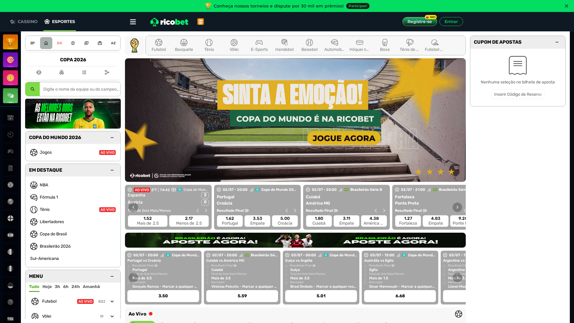 Apostas esportivas