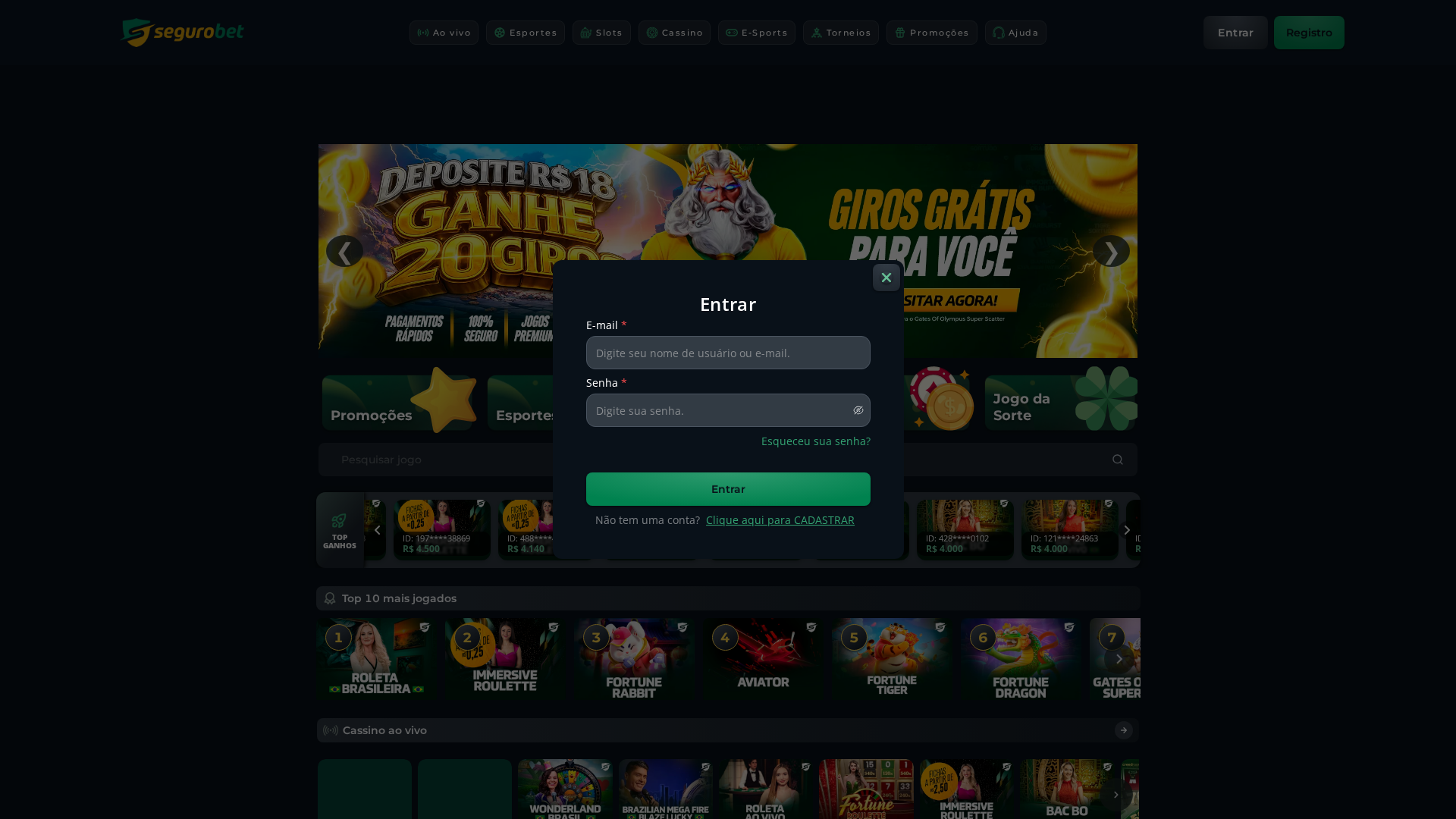 Página inicial