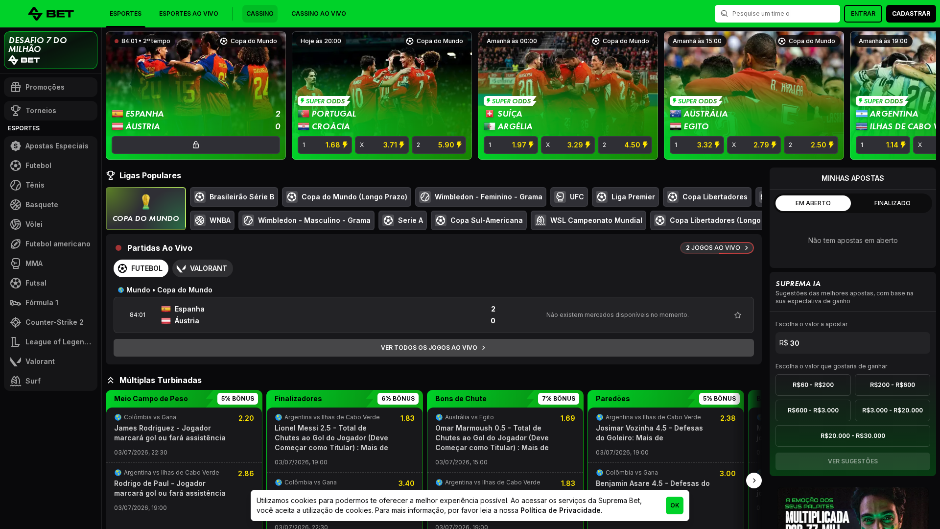 Apostas esportivas