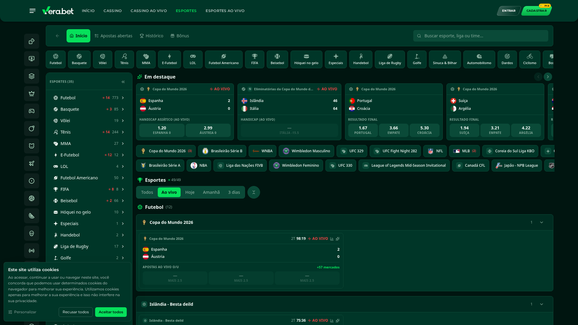 Apostas esportivas